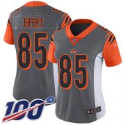 Wholesale Cheap Nike Bengals #85 Tyler Eifert Silver Women's Stitched NFL Limited Inverted Legend 100th Season Jersey