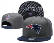 Wholesale Cheap Patriots Team Logo Gray Navy Adjustable Hat TX