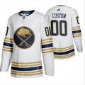 Wholesale Cheap Buffalo Sabres Custom White 50th Anniversary Third 2019-20 Jersey