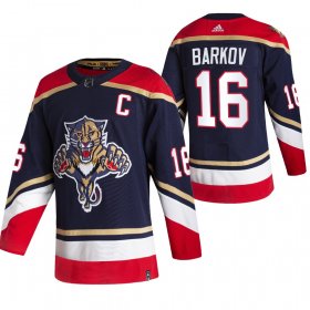 Wholesale Cheap Florida Panthers #16 Aleksander Barkov Black Men\'s Adidas 2020-21 Reverse Retro Alternate NHL Jersey