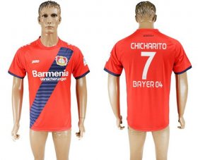 Wholesale Cheap Bayer Leverkusen #7 Chicharito Away Soccer Club Jersey