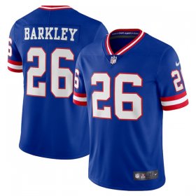 Wholesale Men\'s New York Giants #26 Saquon Barkley Royal Vapor Untouchable Limited Stitched Jersey