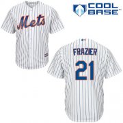 Wholesale Cheap Mets #21 Todd Frazier White(Blue Strip) Cool Base Stitched Youth MLB Jersey