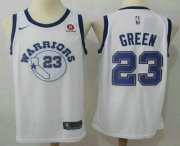 Wholesale Cheap Men's Golden State Warriors #23 Draymond Green White 2017-2018 Nike Authentic Rakuten Stitched NBA Jersey