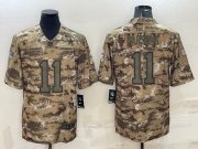 Wholesale Cheap Men's Dallas Cowboys #11 Micah Parsons Camo Salute To Service Stitched Jersey