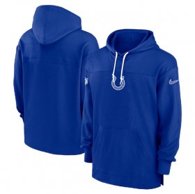 Cheap Men\'s Indianapolis Colts Royal Performance Pullover Hoodie