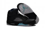 Wholesale Cheap Air Jordan 5 Retro Shoes Black/blue