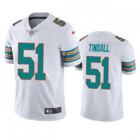 Wholesale Cheap Men\'s Miami Dolphins #51 Channing Tindall White Color Rush Limited Stitched Football Jersey