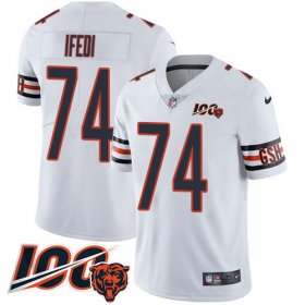 Wholesale Cheap Nike Bears #74 Germain Ifedi White Men\'s Stitched NFL 100th Season Vapor Untouchable Limited Jersey