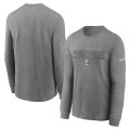 Wholesale Cheap Los Angeles Rams Nike Fan Gear Playbook Long Sleeve T-Shirt Gray