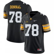 Wholesale Cheap Iowa Hawkeyes 78 Andrew Donnal Black College Football Jersey