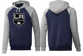 Wholesale Cheap Los Angeles Kings Pullover Hoodie Dark Blue & Grey