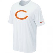 Wholesale Cheap Nike Chicago Bears Sideline Legend Authentic Logo Dri-FIT NFL T-Shirt White