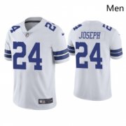 Wholesale Cheap Men Dallas Cowboys 24 Kelvin Joseph Dallas Cowboys Vapor Limited White Jersey