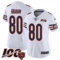 Wholesale Cheap Nike Bears #80 Jimmy Graham White Women's Stitched NFL 100th Season Vapor Untouchable Limited Jersey