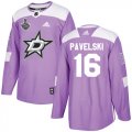 Cheap Adidas Stars #16 Joe Pavelski Purple Authentic Fights Cancer Youth 2020 Stanley Cup Final Stitched NHL Jersey