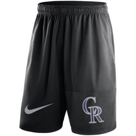 Wholesale Cheap Men\'s Colorado Rockies Nike Black Dry Fly Shorts