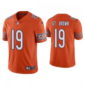 Wholesale Cheap Men\'s Chicago Bears #19 Equanimeous St. Brown Orange Vapor untouchable Limited Stitched Jersey