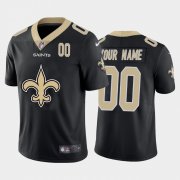 Wholesale Cheap New Orleans Saints Custom Black Men's Nike Big Team Logo Player Vapor Limited NFL Jersey