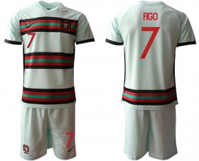 Wholesale Cheap Men 2021 European Cup Portugal away grey 7 Soccer Jersey3