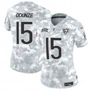 Cheap Women's Chicago Bears #15 Rome Odunze 2024 F.U.S.E Arctic Camo Salute To Service Limited Stitched Football Jersey(Run Small)