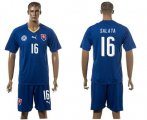 Wholesale Cheap Slovakia #16 Salata Blue Away Soccer Country Jersey