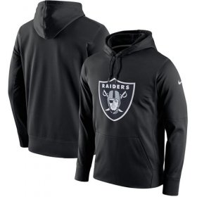 Wholesale Cheap Men\'s Las Vegas Raiders Nike Black Circuit Logo Essential Performance Hoodie