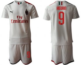 Wholesale Cheap AC Milan #9 Higuain Away Soccer Club Jersey