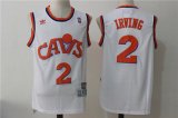 Wholesale Cheap Men's Cleveland Cavaliers #2 Kyrie Irving White Hardwood Classics Soul Swingman Throwback Jersey