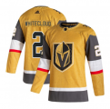 Wholesale Cheap Men's Vegas Golden Knights #2 Zach Whitecloud Gold Stitched Jersey