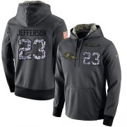 Wholesale Cheap NFL Men's Nike Baltimore Ravens #23 Tony Jefferson Stitched Black Anthracite Salute to Service Player Performance Hoodie