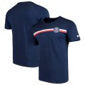 Wholesale Cheap Paris Saint-Germain Nike Logo Crest T-Shirt Navy