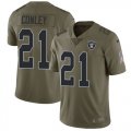 Wholesale Cheap Nike Raiders #21 Gareon Conley Olive Men's Stitched NFL Limited 2017 Salute To Service Jersey