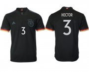 Wholesale Cheap Men 2020-2021 European Cup Germany away aaa version black 3 Adidas Soccer Jersey