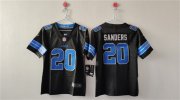 Cheap Women's Detroit Lions #20 Barry Sanders Black Vapor Football Stitched Jersey(Run Smaller)