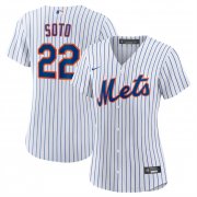 Cheap Women's New York Mets #22 Juan Soto White Cool Base Stitched MLB Jersey(Run Small)