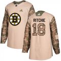 Wholesale Cheap Adidas Bruins #18 Brett Ritchie Camo Authentic 2017 Veterans Day Stitched NHL Jersey