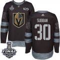 Wholesale Cheap Adidas Golden Knights #30 Malcolm Subban Black 1917-2017 100th Anniversary 2018 Stanley Cup Final Stitched NHL Jersey