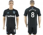 Wholesale Cheap West Ham United #8 Kouyate Away Soccer Club Jersey