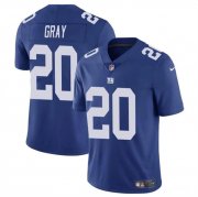 Cheap Men's New York Giants #20 Eric Gray Blue Vapor Untouchable Limited Football Stitched Jersey