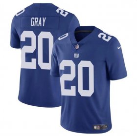 Cheap Men\'s New York Giants #20 Eric Gray Blue Vapor Untouchable Limited Football Stitched Jersey