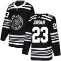 Wholesale Cheap Adidas Blackhawks #23 Michael Jordan Black Authentic 2019 Winter Classic Stitched NHL Jersey