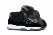 Wholesale Cheap Air Jordan 11 Velvet Heiress Shoes Black White