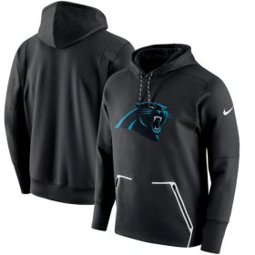 Wholesale Cheap Men\'s Carolina Panthers Nike Black Champ Drive Vapor Speed Performance Pullover Hoodie