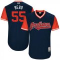 Wholesale Cheap Indians #55 Roberto Perez Navy 