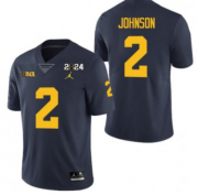 Cheap Men's Michigan Wolverines #2 Will Johnson Navy 2024 Stitched Jersey