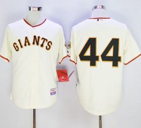 Wholesale Cheap Giants #44 Willie McCovey Cream Cool Base Stitched MLB Jersey