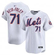 Cheap Men's New York Mets #71 Sean Reid-Fole White 2024 Home Limited Stitched Baseball Jersey