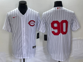 Wholesale Cheap Men\'s Cincinnati Reds #90 White 2022 Field of Dreams Cool Base Jersey