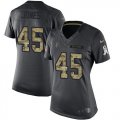 Wholesale Cheap Nike Falcons #45 Deion Jones Black Women's Stitched NFL Limited 2016 Salute to Service Jersey